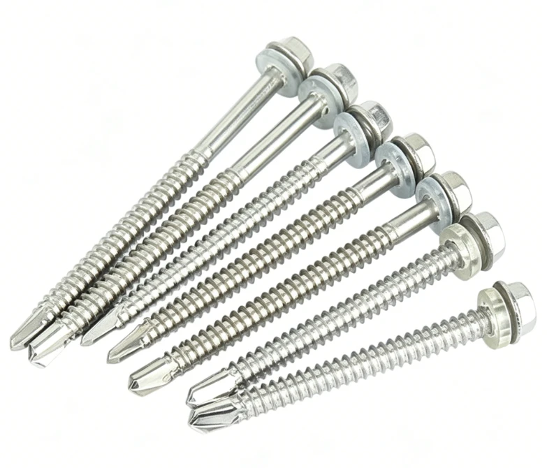 410 Stainless Steel Self Drilling Screw Hex Washer Head Tek Screws For Steel 410 Stainless Steel Self Drilling Screw Hex Washer Head Tek Screws For Steel